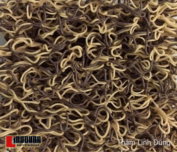 Thảm Nhựa Rối Mỹ Nâu Sữa