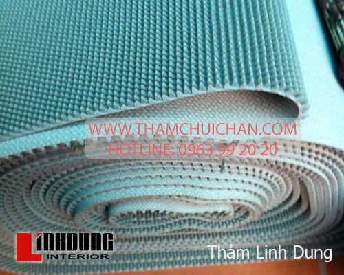 Thảm Nhựa Gai Mít Ghi 