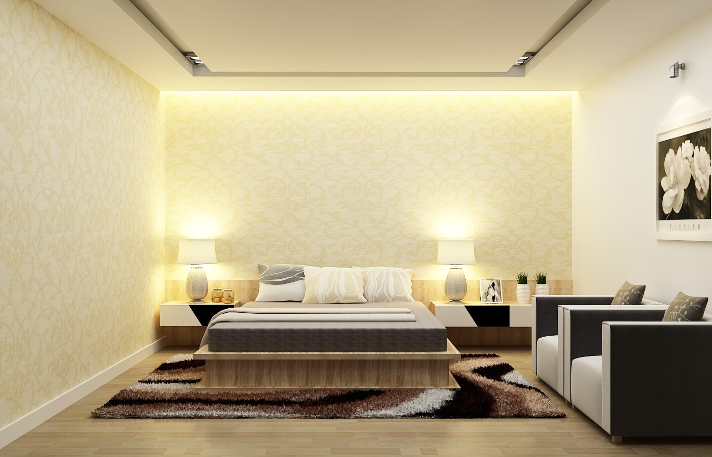 Thảm trang trí phòng ngủ giá rẻ